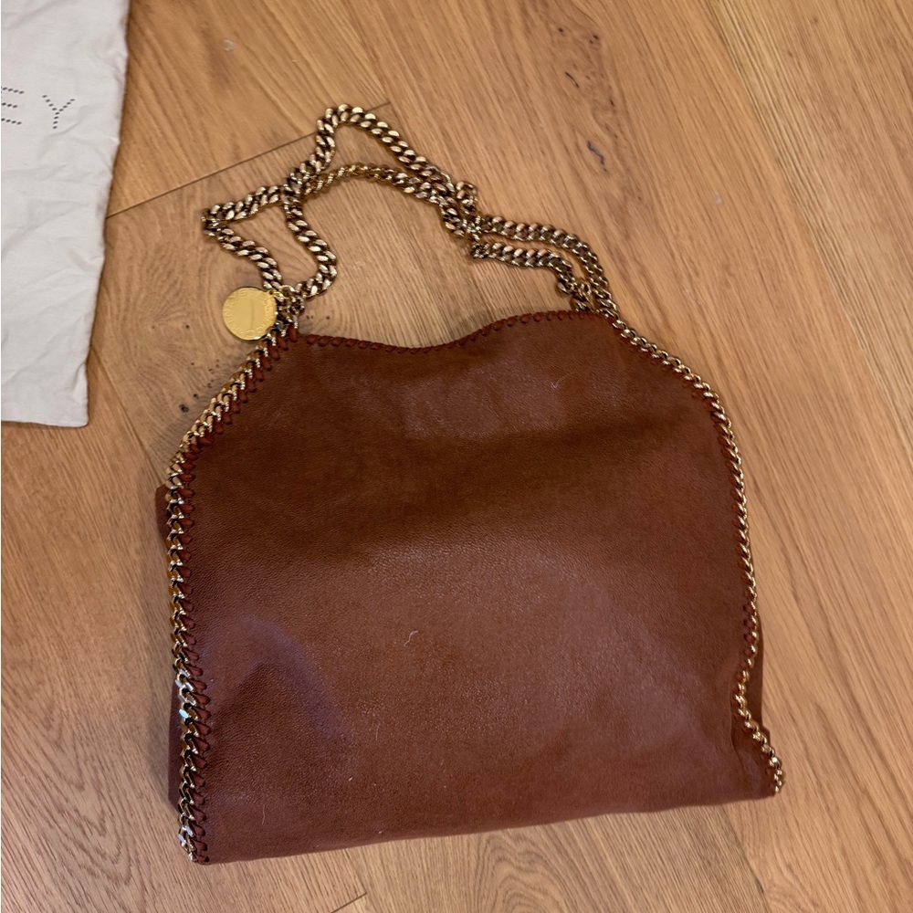 Stella Mccartbey Small Tote Eco Shaggy Deer W/ Gold Color Chain